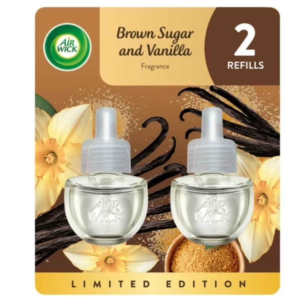 NEW Air Wick Essential Scented Oil Twin Refill - Brown Suga - 1.34 fl oz/2ct